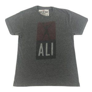 Roots Of Fight Muhammad Ali Logo Boxing Gray Original Shirt Size Mens Medium EUC